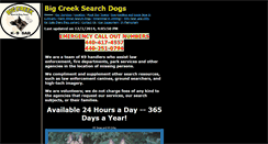 Desktop Screenshot of bigcreekk9sar.com